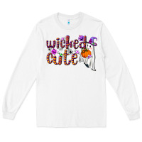 White wicked cute Long Sleeve Tee - NancyCooperArtShop