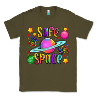 Army Green safe space Classic Tee - Artiststas
