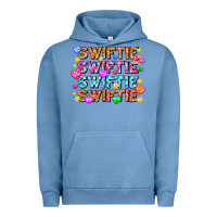Pigment Pebble Blue Swiftie Swiftie Valentines Urban Hoodie - CowhideDigitalArt