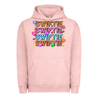 Pigment Salmon Swiftie Swiftie Valentines Urban Hoodie - CowhideDigitalArt