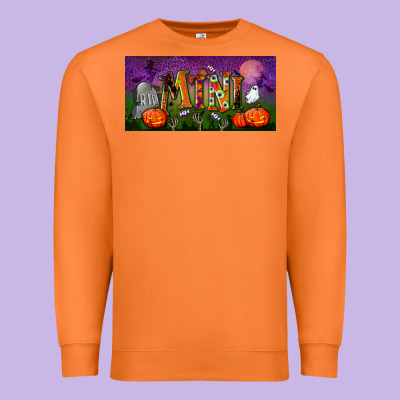 Halloween Mini License Plate Premium Sweatshirt Designed By Bundleandbundleshop