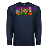 Navy halloween mini license plate Premium Sweatshirt - BundleAndBundleShop