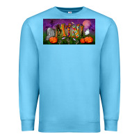 Ocean Blue halloween mini license plate Premium Sweatshirt - BundleAndBundleShop