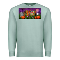 Seafoam halloween mini license plate Premium Sweatshirt - BundleAndBundleShop