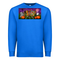 True Royal halloween mini license plate Premium Sweatshirt - BundleAndBundleShop