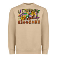 Mushroom let them eat king cake Heavyweight Sweatshirt - CowGirlArtShop