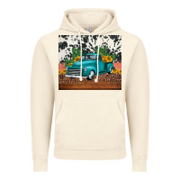 Vintage Artic western farm truck cactus and sunflowers Vintage Hoodie - Jasminsmagicworld