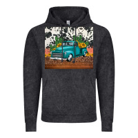 Vintage Black western farm truck cactus and sunflowers Vintage Hoodie - Jasminsmagicworld