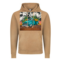Vintage Camel western farm truck cactus and sunflowers Vintage Hoodie - Jasminsmagicworld