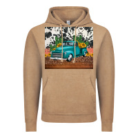 Vintage Coffee western farm truck cactus and sunflowers Vintage Hoodie - Jasminsmagicworld