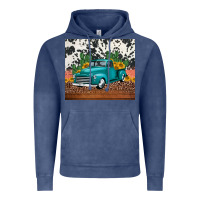 Vintage Denim western farm truck cactus and sunflowers Vintage Hoodie - Jasminsmagicworld