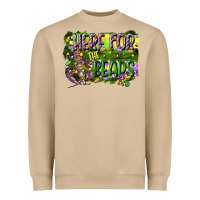 Here For The Beads Heavyweight Sweatshirt | Teevron