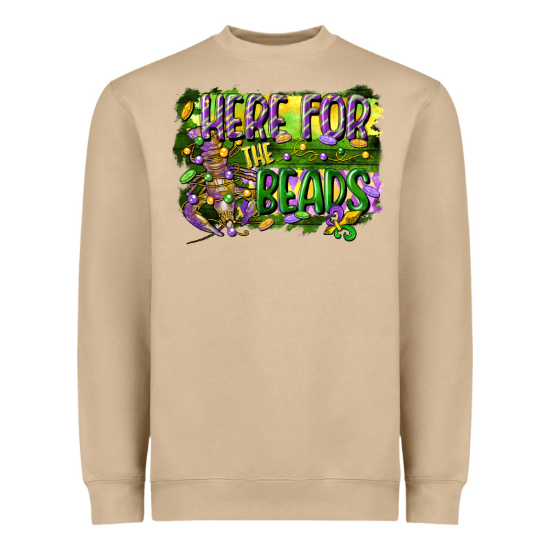 Here For The Beads Heavyweight Sweatshirt by CowGirlArtShop | Teevron
