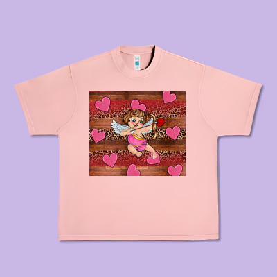 Valentine's Day Cupid Heart Urban Heavy Tee Designed By Ranaportraitstore