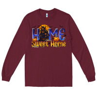 Burgundy Home Sweet Home Long Sleeve Tee - texasbilliewilder