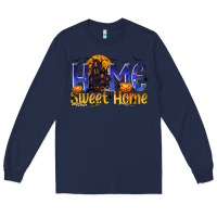 Navy Home Sweet Home Long Sleeve Tee - texasbilliewilder