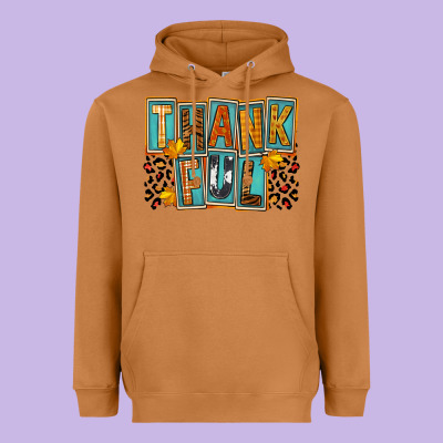 Thankful Heavyweight Hoodie Designed By Fadigitalartstudio