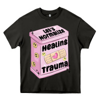 Asphalt let's normalize healing trauma Heavy Core Tee - MaliasSmallBusiness