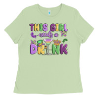 Matcha this girl needs a drink Ladies Tee - MaliasSmallBusiness