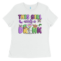 White this girl needs a drink Ladies Tee - MaliasSmallBusiness