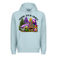 Blue Mist mardi gras hanging with my gnomies Premium Hoodie - FaDigitalArtStudio