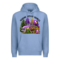 Colony Blue mardi gras hanging with my gnomies Premium Hoodie - FaDigitalArtStudio