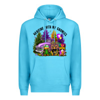 Ocean Blue mardi gras hanging with my gnomies Premium Hoodie - FaDigitalArtStudio
