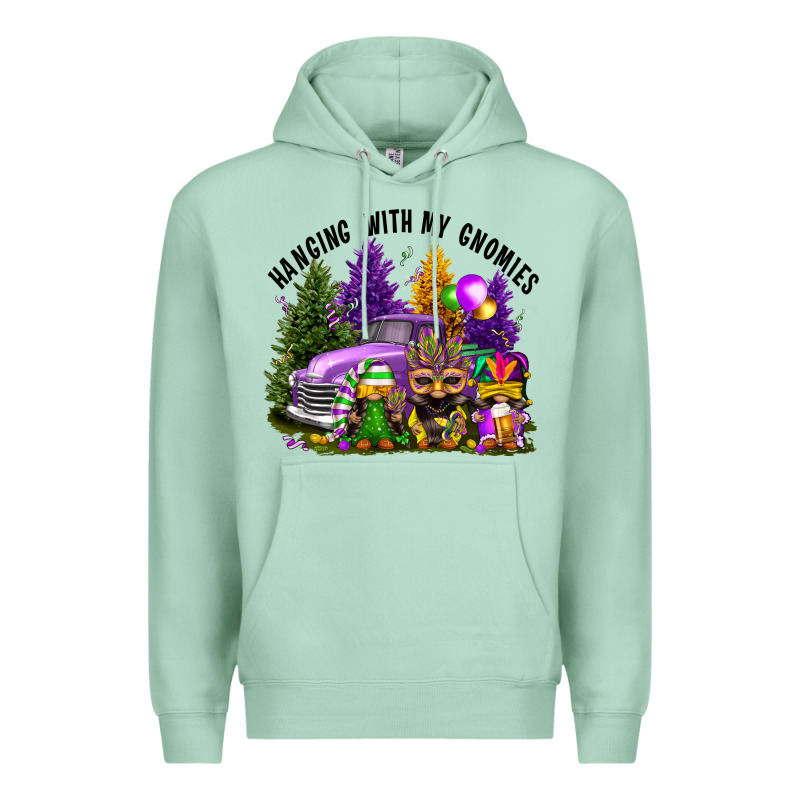 Mardi Gras Hanging With My Gnomies Premium Hoodie by FaDigitalArtStudio | Teevron