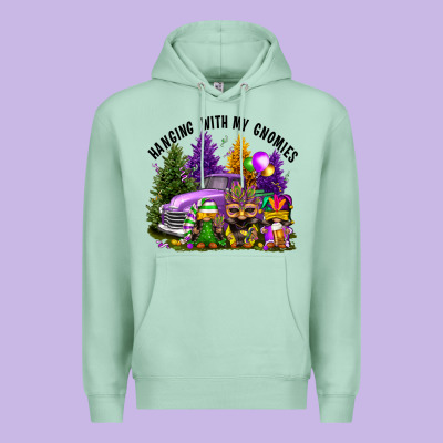 Mardi Gras Hanging With My Gnomies Premium Hoodie Designed By Fadigitalartstudio