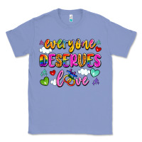 Colony Blue everyone deserves love Classic Tee - Artiststas
