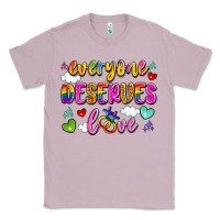 Lilac everyone deserves love Classic Tee - Artiststas