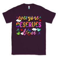 Plum everyone deserves love Classic Tee - Artiststas