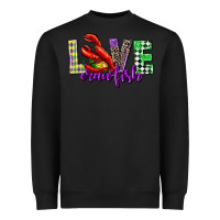 Black love crawfish mardi gras Heavyweight Sweatshirt - CowGirlArtShop