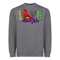 Storm love crawfish mardi gras Heavyweight Sweatshirt - CowGirlArtShop