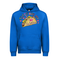 Cobalt Tacos Are My Valentine Urban Hoodie - CowhideDigitalArt