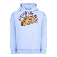 Pigment Grape Ice Tacos Are My Valentine Urban Hoodie - CowhideDigitalArt
