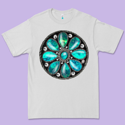 Turquoise Gemstone Premium Tee Designed By Jahusdesignshop
