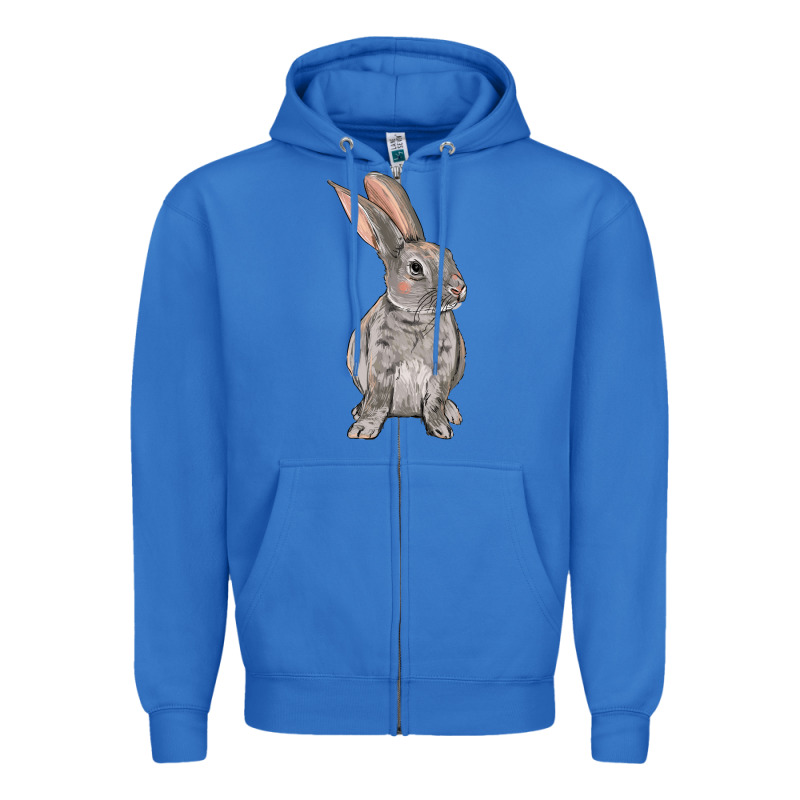 Easter Bunny Zipper Hoodie by OliviaCreatesArt | Teevron