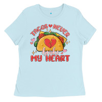 Baby Blue tacos never broke my heart Ladies Tee - MaliasSmallBusiness