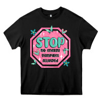 Black stop no energy vampires allowed Heavy Core Tee - MaliasSmallBusiness