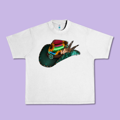 Aztec Sunflower Cowboy Hat Urban Heavy Tee Designed By Bettercallsaul