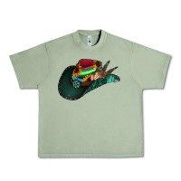 Oil Green Aztec Sunflower Cowboy Hat Urban Heavy Tee - Bettercallsaul