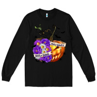 Black Sorta Sweet Sorta Spooky Long Sleeve Tee - texasbilliewilder