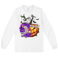 White Sorta Sweet Sorta Spooky Long Sleeve Tee - texasbilliewilder
