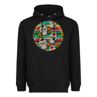 Black hispanic heritage month round earrings 4 Heavyweight Hoodie - BundleAndBundleShop