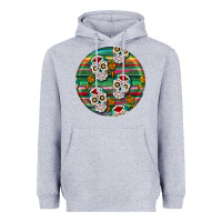 Heather Grey hispanic heritage month round earrings 4 Heavyweight Hoodie - BundleAndBundleShop
