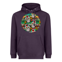 Plum hispanic heritage month round earrings 4 Heavyweight Hoodie - BundleAndBundleShop