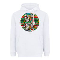 White hispanic heritage month round earrings 4 Heavyweight Hoodie - BundleAndBundleShop
