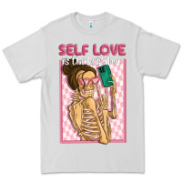 Dove Grey self love is the best love Premium Tee - MaliasSmallBusiness