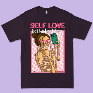 Self Love Is The Best Love Premium Tee Designed By Maliassmallbusiness